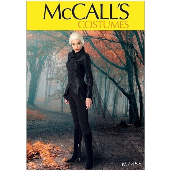 McCall's Sewing Pattern 7456 Misses Cosplay Jacket Stirrup Leggings Cape Size 14 - Picture 1 of 3